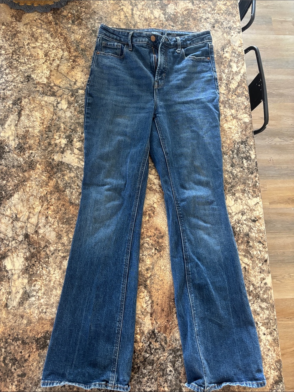 Old Navy Women's Dark Blue Flare Jeans